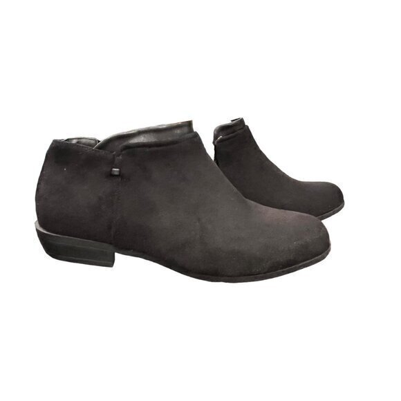 Comfortview Women's The Bexley Bootie Black Faux Suede Size 8WW Zip Up BOHO NWOT - Picture 7 of 13